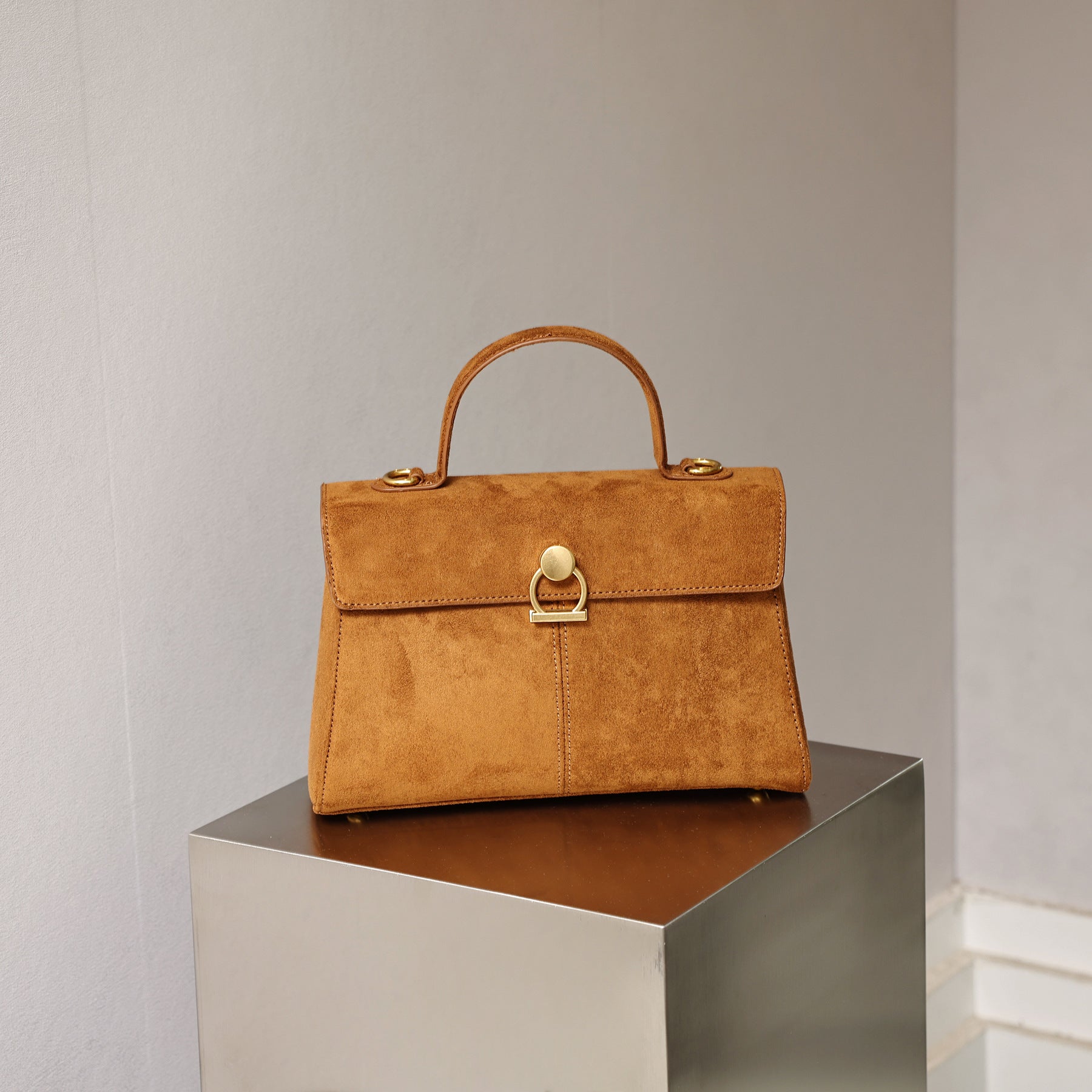 Luxury Retro Suede Handbag