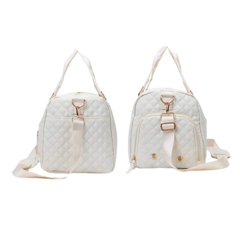 Chic Diamond Quilt Gym Duffel Bag