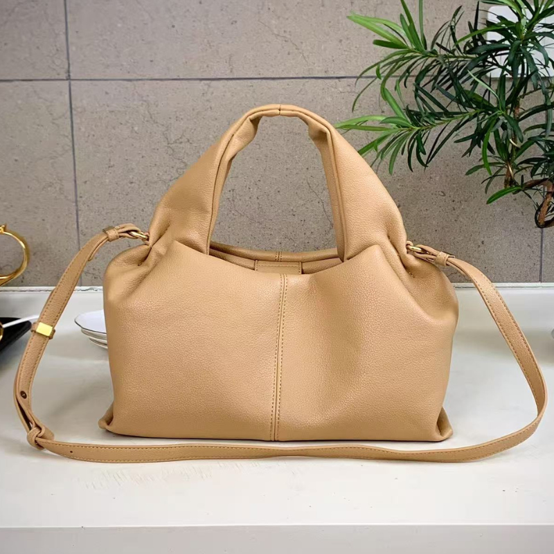 French Style PU Leather Dumpling Messenger Bag