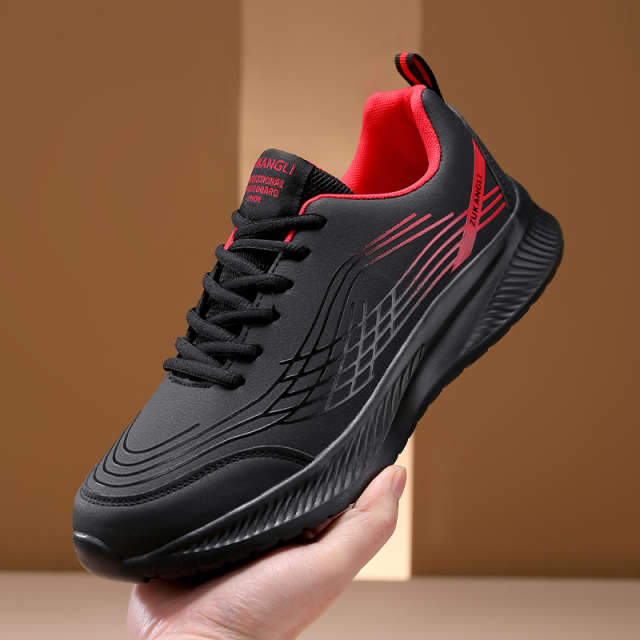 Men’s Winter Guard Leather Athletic Runner Shoes
