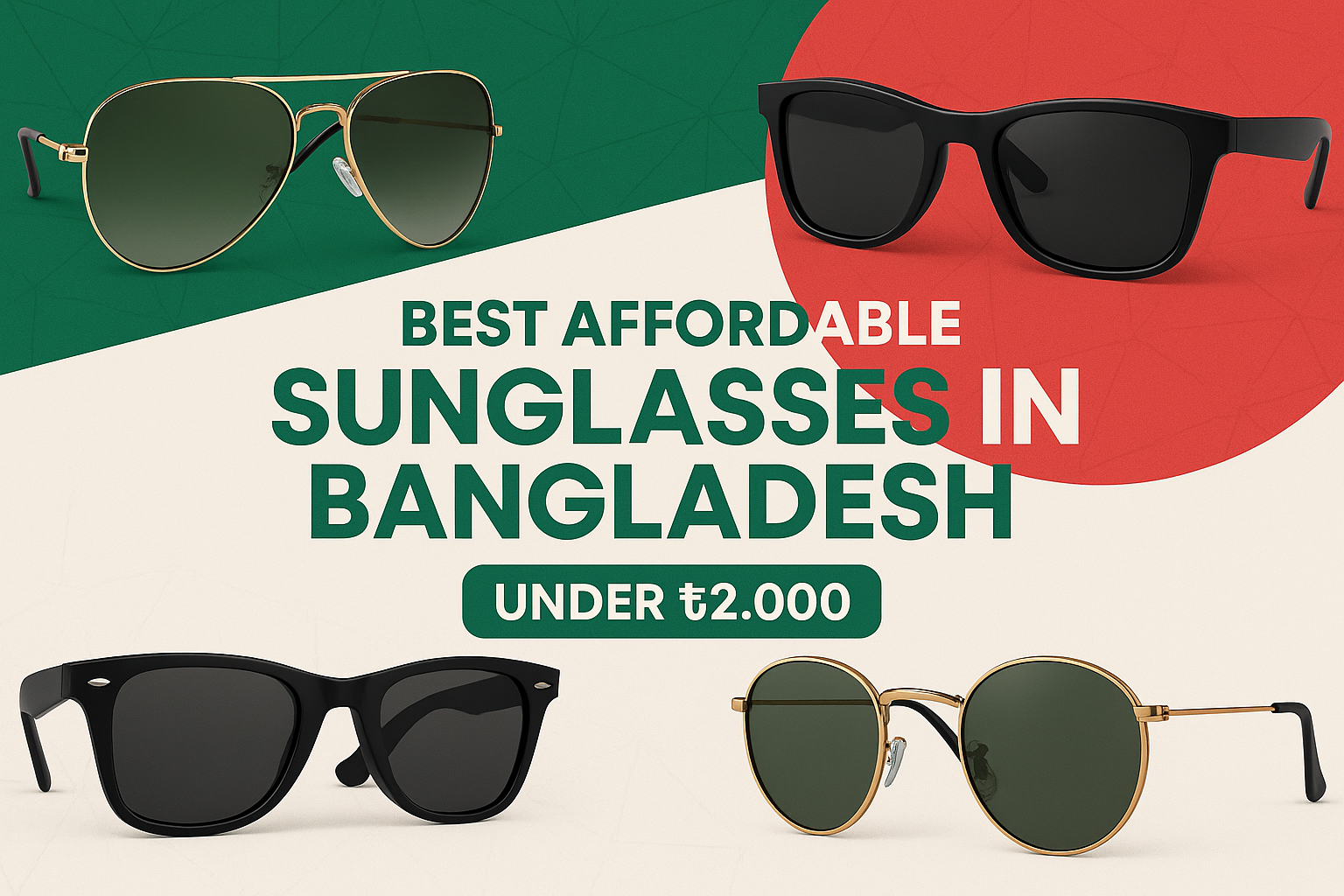 Best Affordable Sunglasses in Bangladesh Under ৳2,000