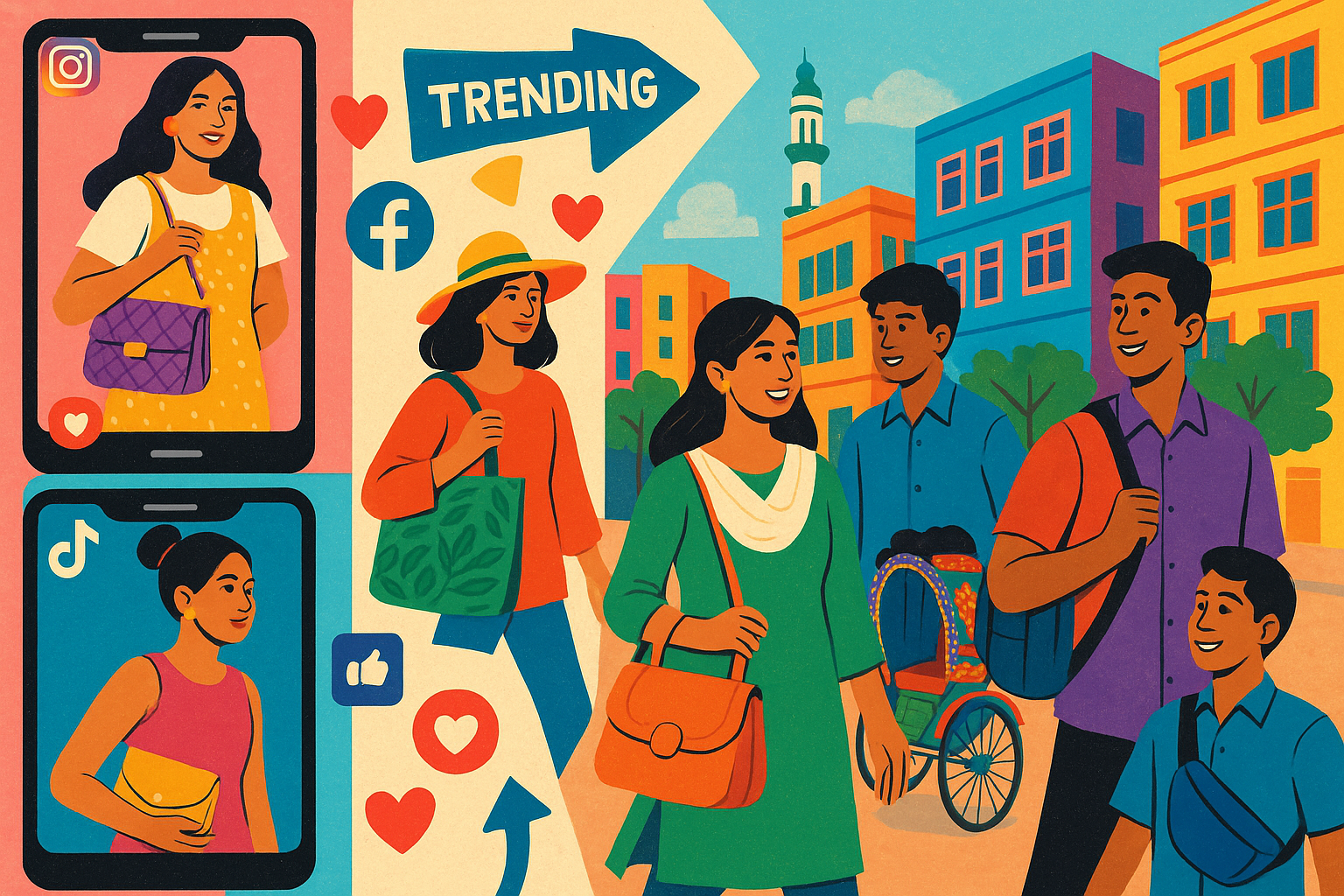 The Influence of Social Media on Bag Trends in Bangladesh