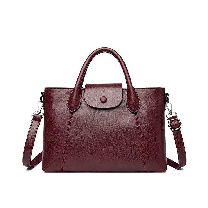 Classic Structured Top Handle Handbag