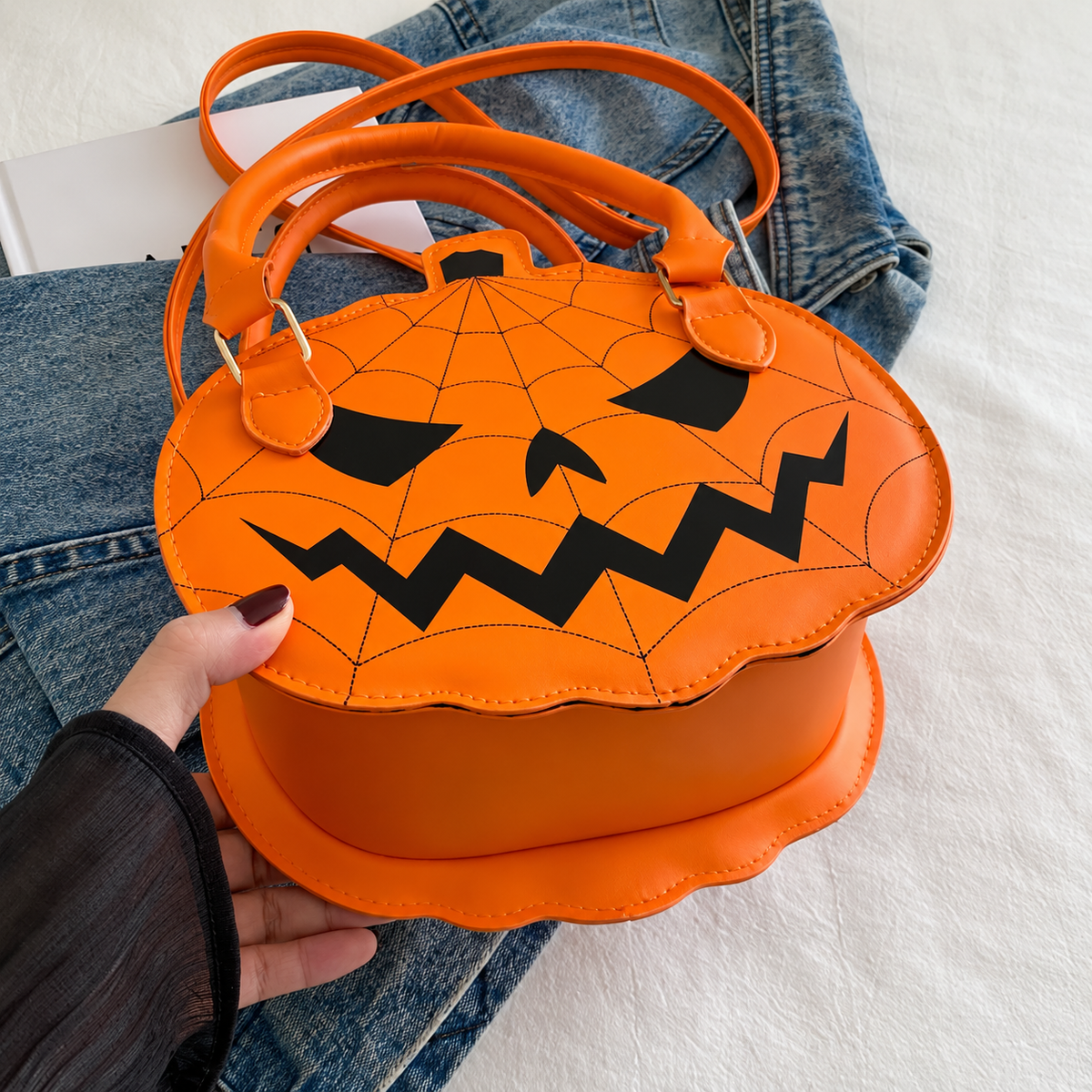 Spooky Jack-O’-Lantern Handbag
