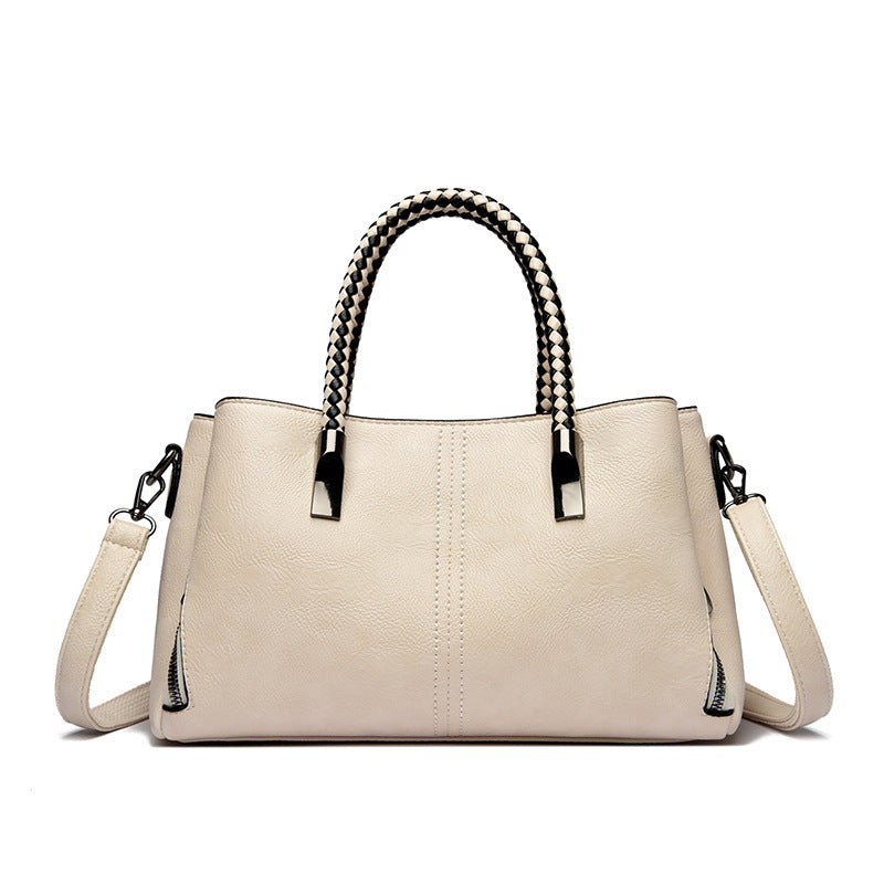 Braided Handle Multiway Women’s Handbag
