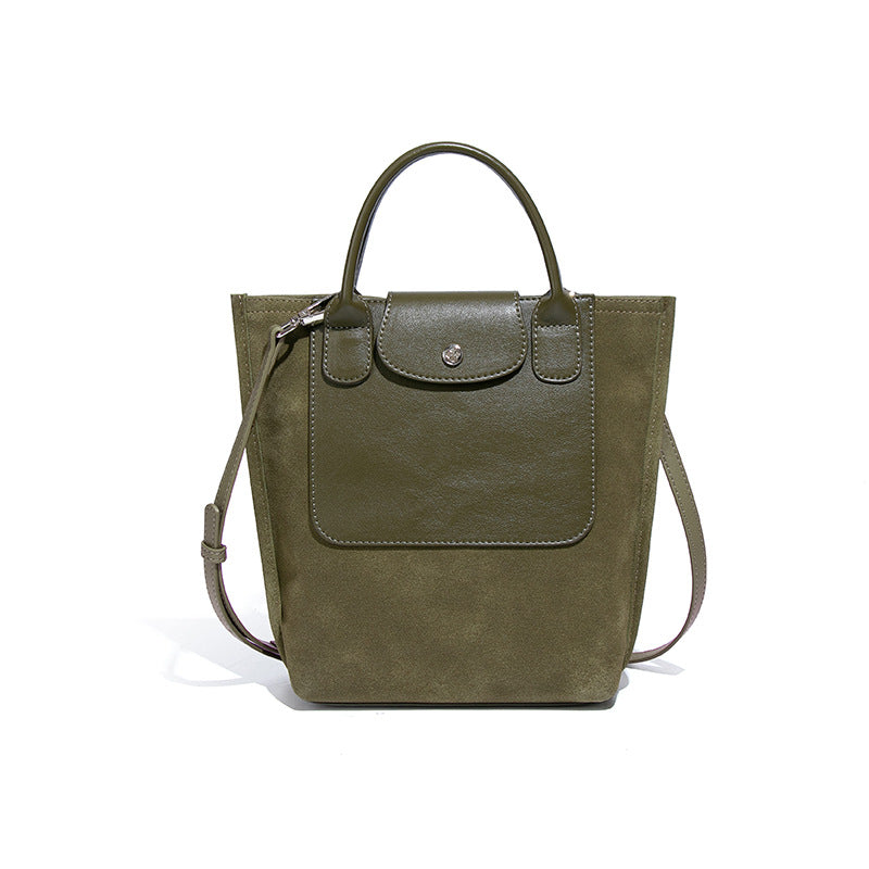 Retro Frosted Crescent Shoulder Bag