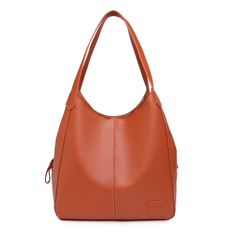 Trendy Solid Color Shoulder Bag