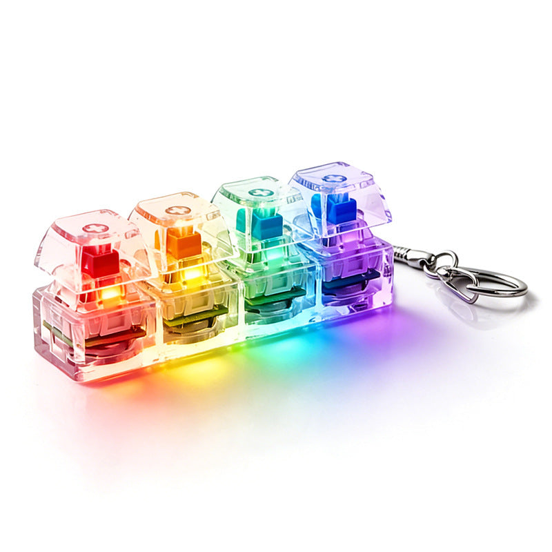 Rainbow Pop Stress Keychain