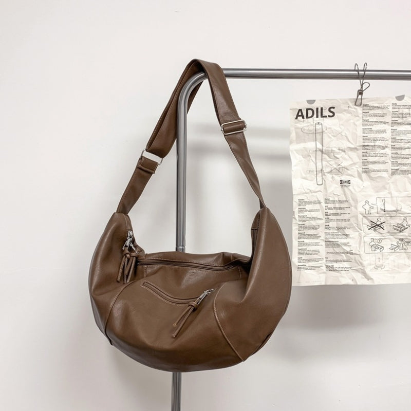 Premium Finish Leather Look Shoulder Bag