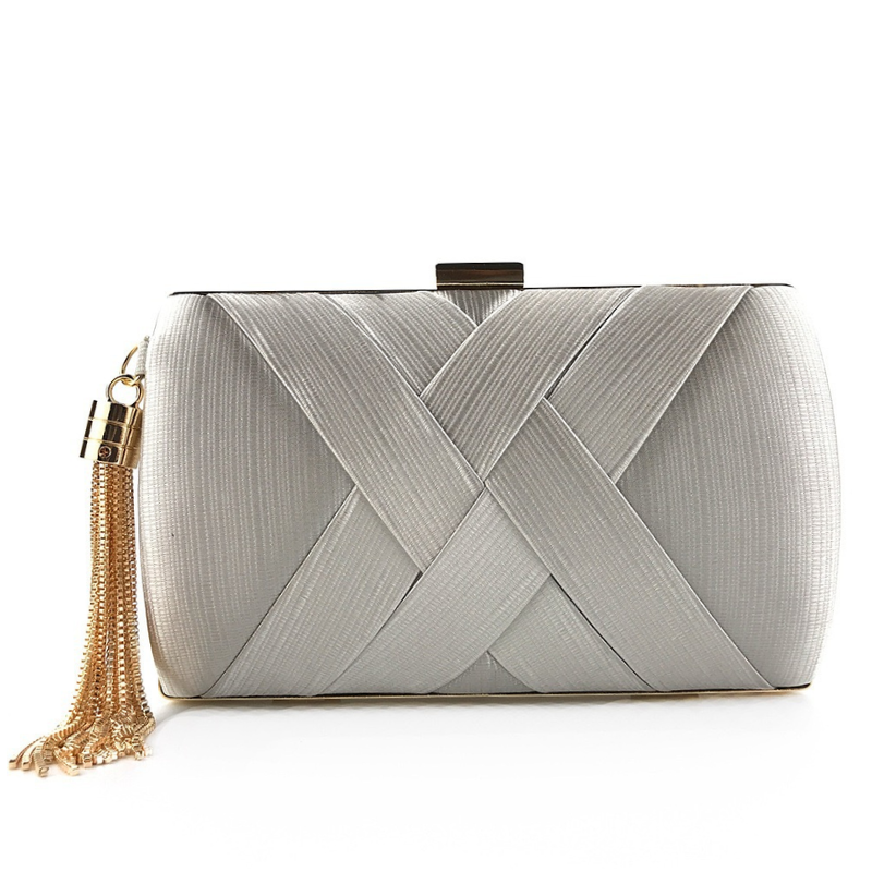 Champagne Knot Clutch Bag