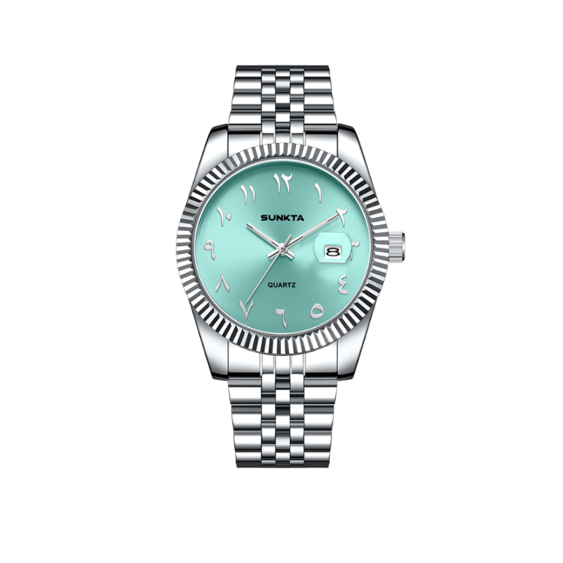 Arabic Dial Stainless Steel Watch