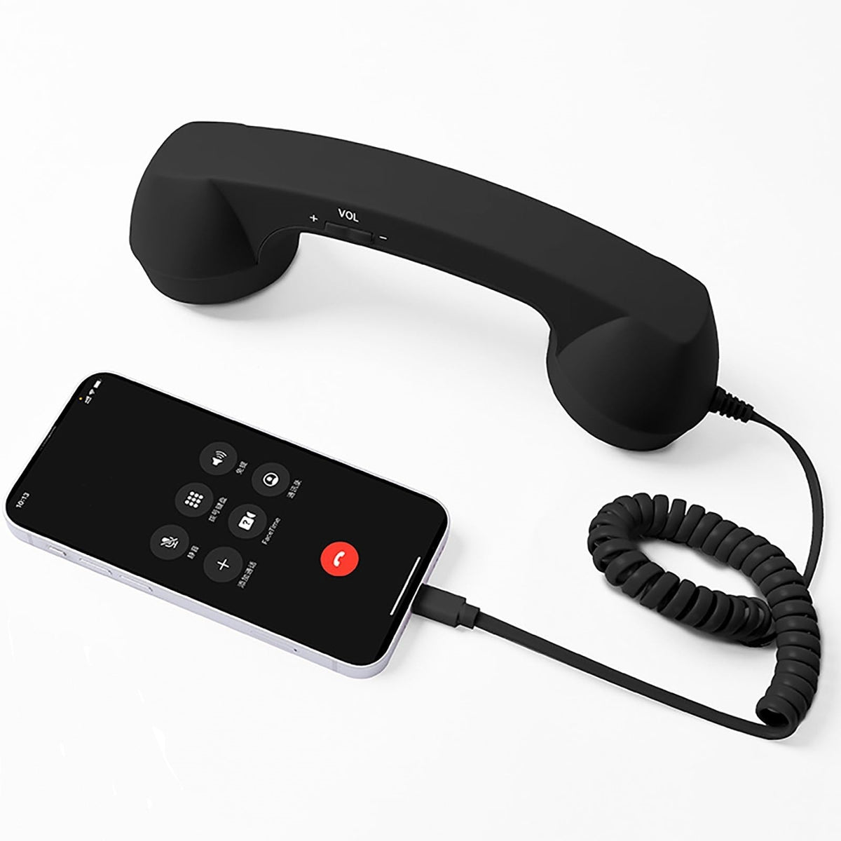 Retro Vintage Wired Phone Handset