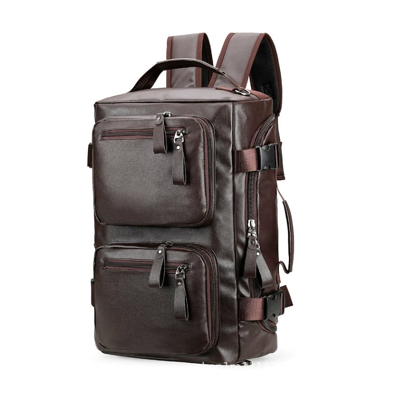 Fashion Business Casual Leather Look Travel Backpack