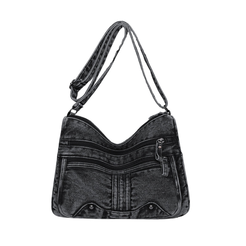 Women's Premium Denim Modern Look Shoulder Bag