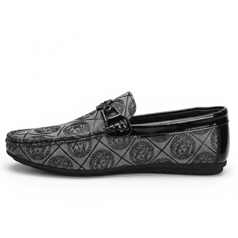Men's Signature Graphic Motif Dress Loafers