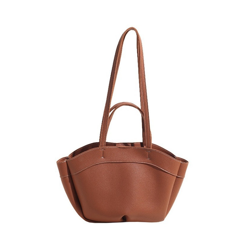 Winged Dual Handle Shoulder Bag