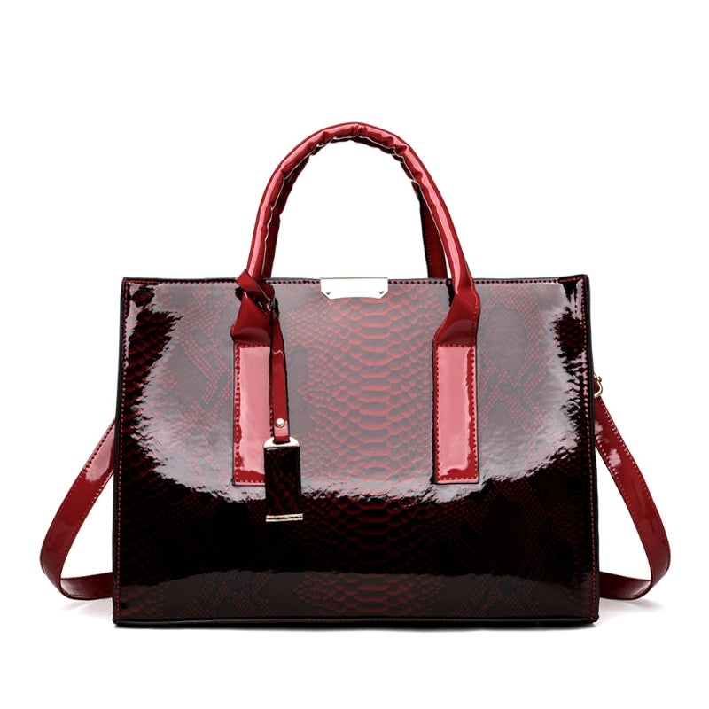 Elegant Textured Handbag with Structured Design