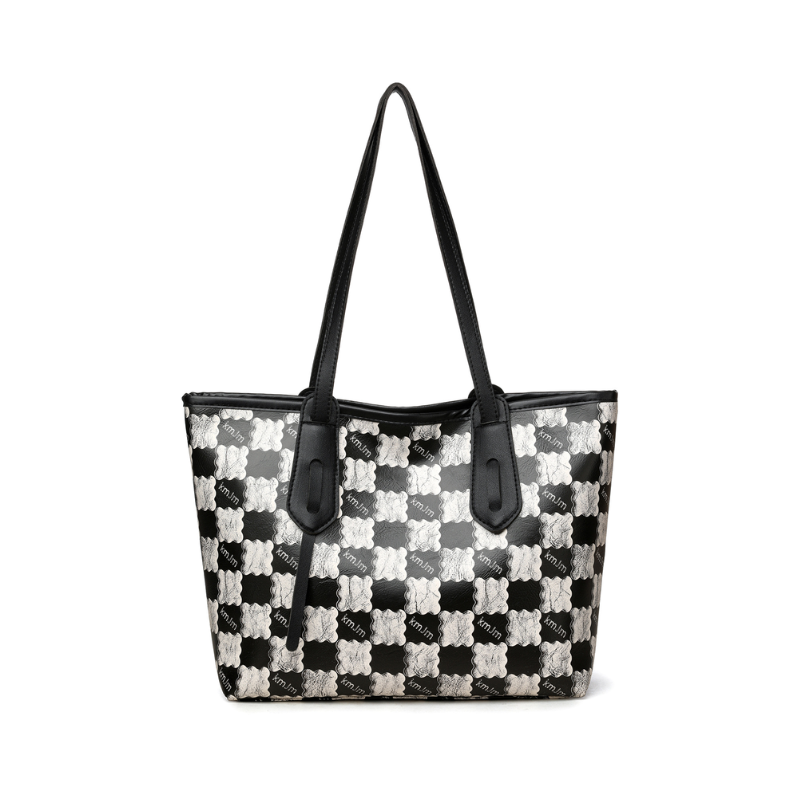 Sienna Grid Tote Bag