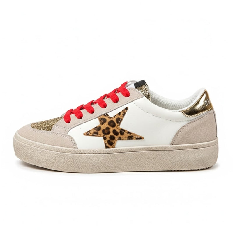 Women's Fashion Star Motif Platform Sneakers