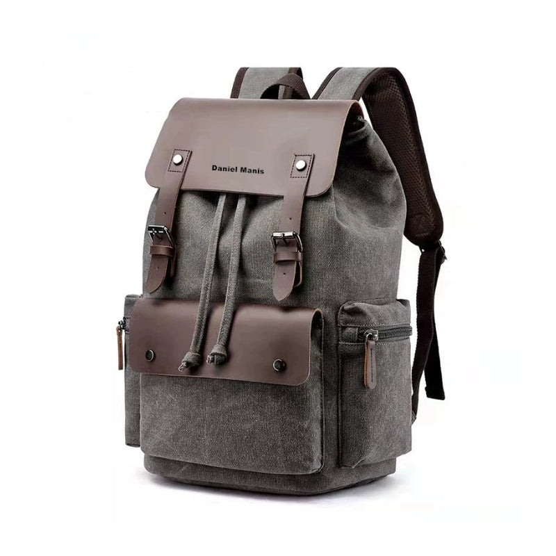 Retro Oil Wax Canvas Travel Backpack