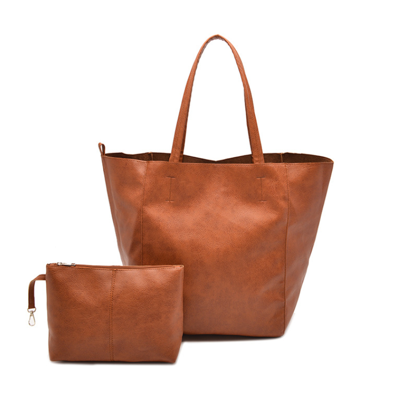 Large Capacity Leather Tote Bag