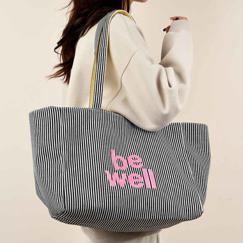 ColorWave Women’s Canvas Tote Bag