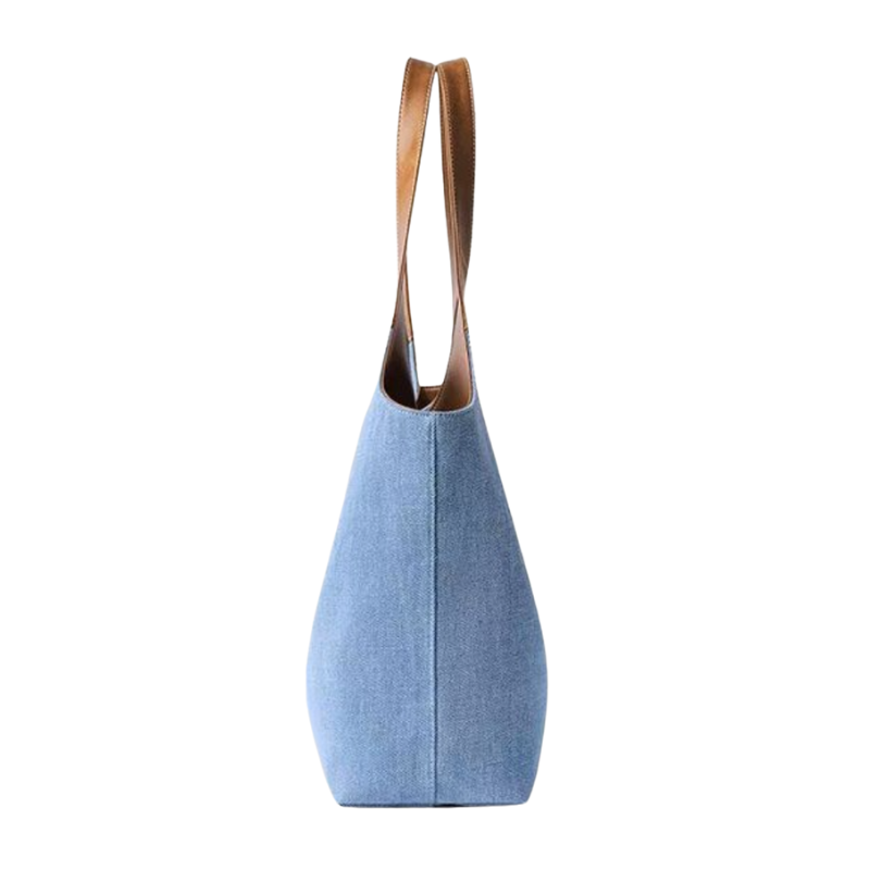 The Denim Bloom Tote