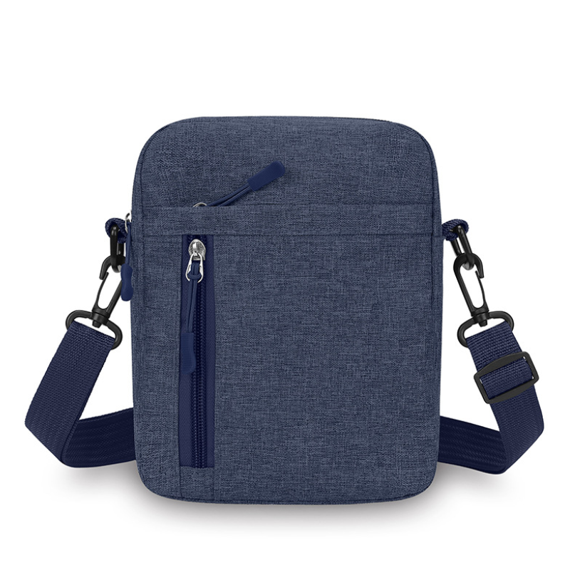 Men's Slim Dual-Zip Everyday Crossbody Bag