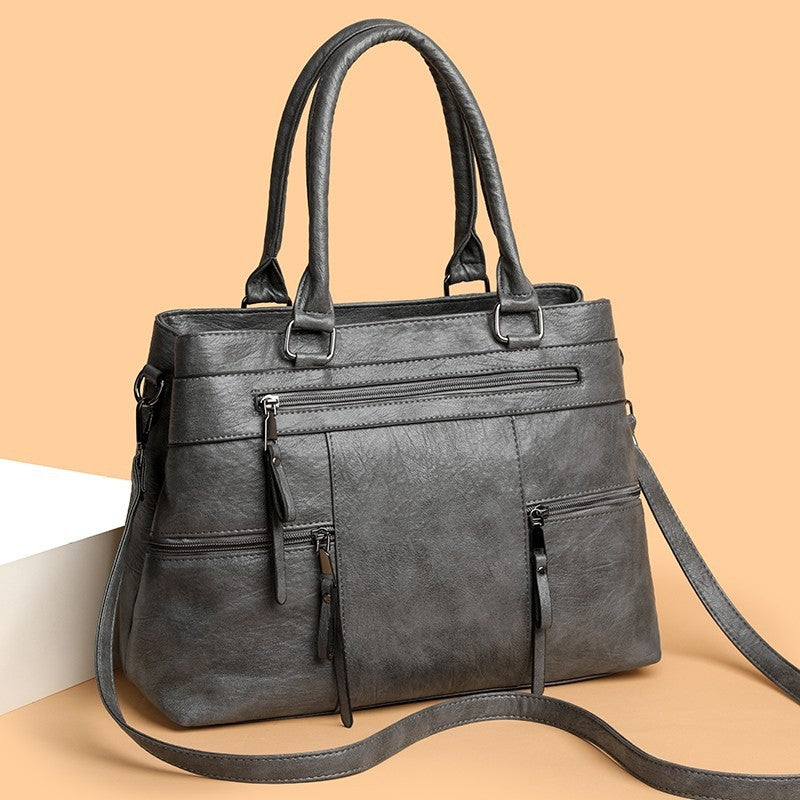 Women's New Temperament versatile Multi Pocket Shoulder Bag