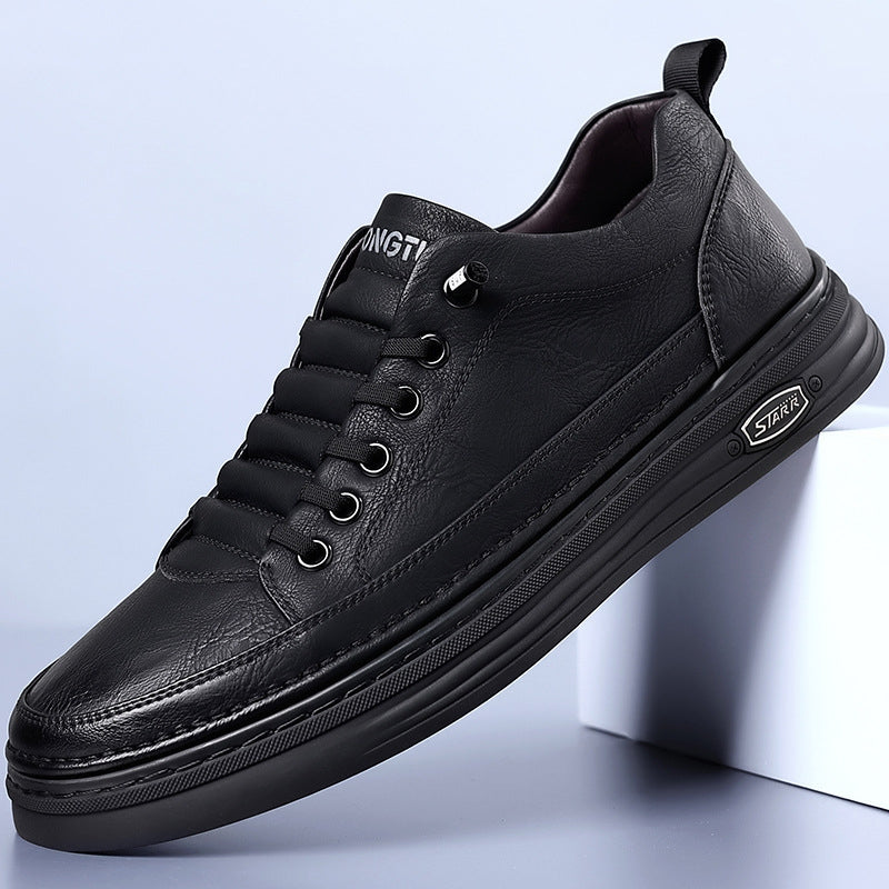 Men's Premium Textured Leather Sneakers