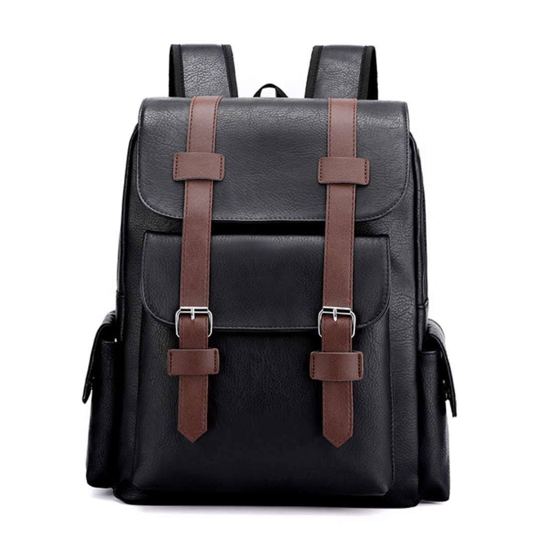 Luxe Voyager PU Leather Backpack