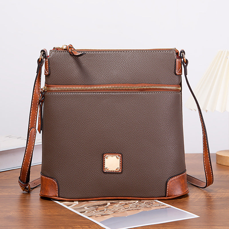Retro Pebble Texture Women’s Crossbody Bag