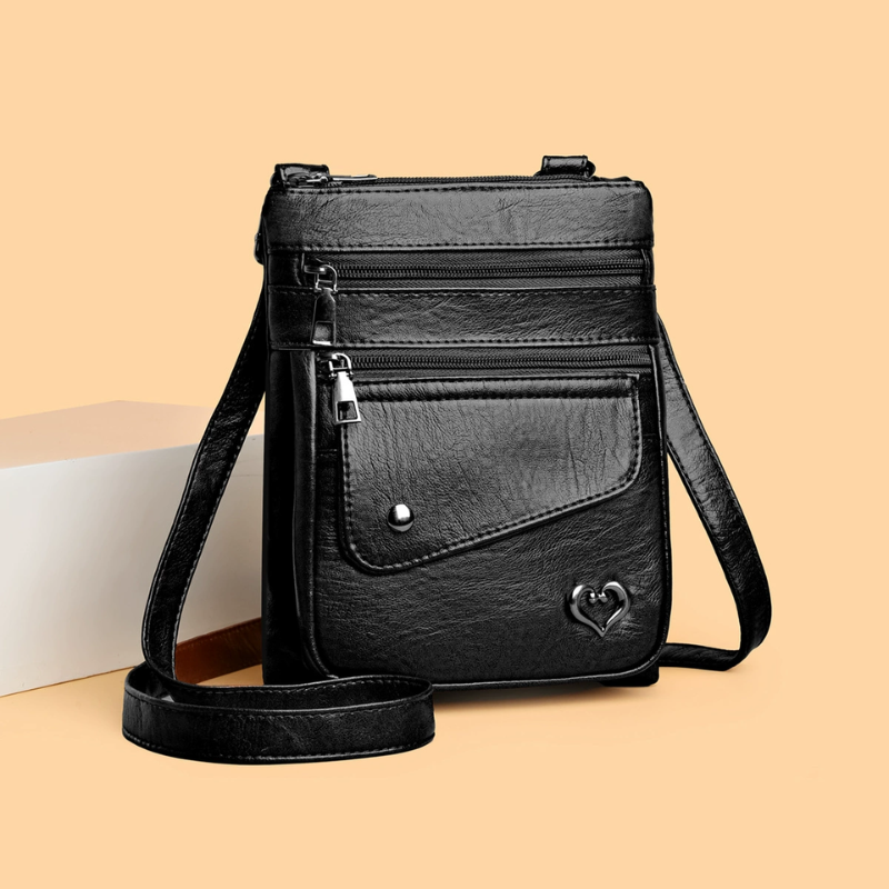 Heart Charm Mini Crossbody Bag