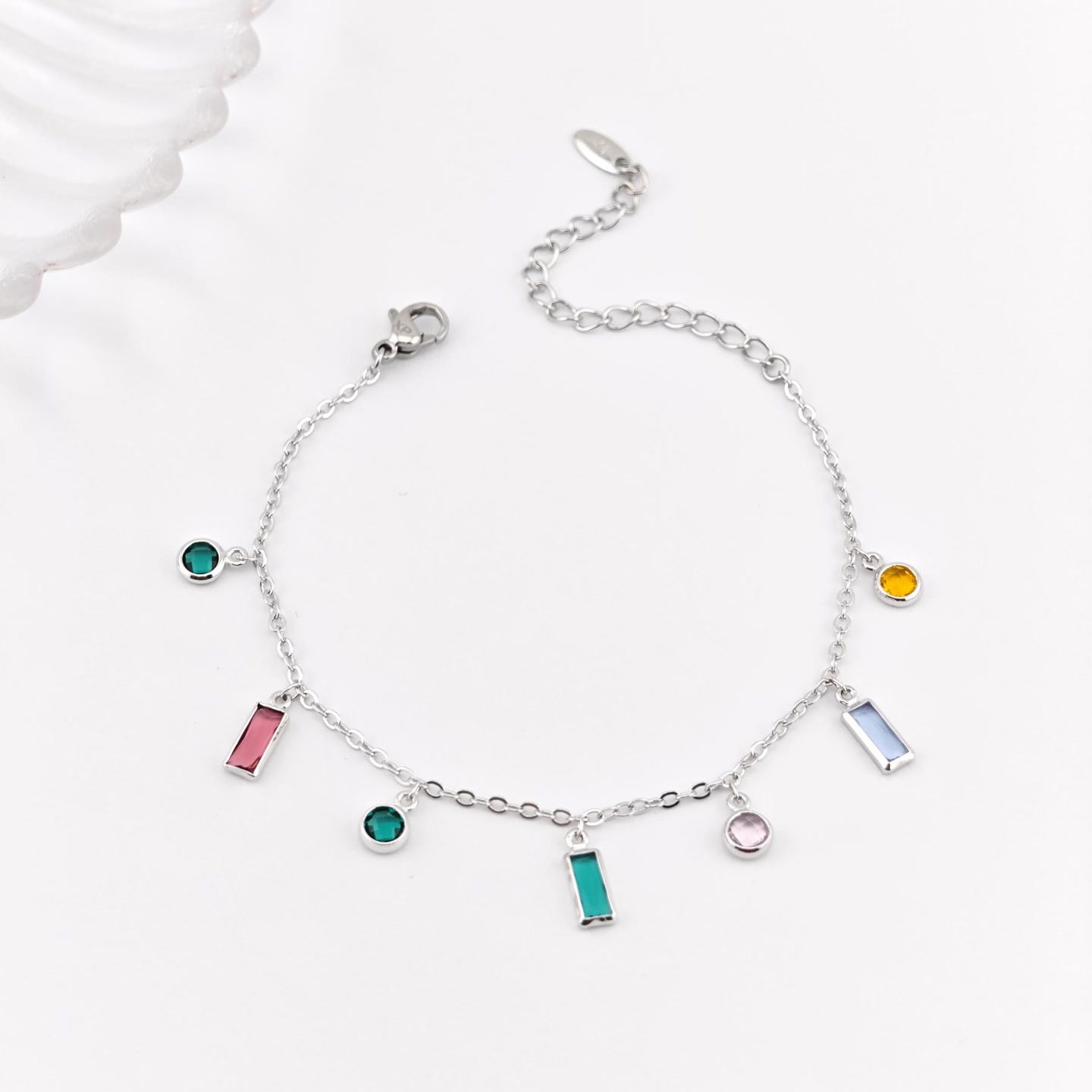 Geometric Square Tassel Bracelet