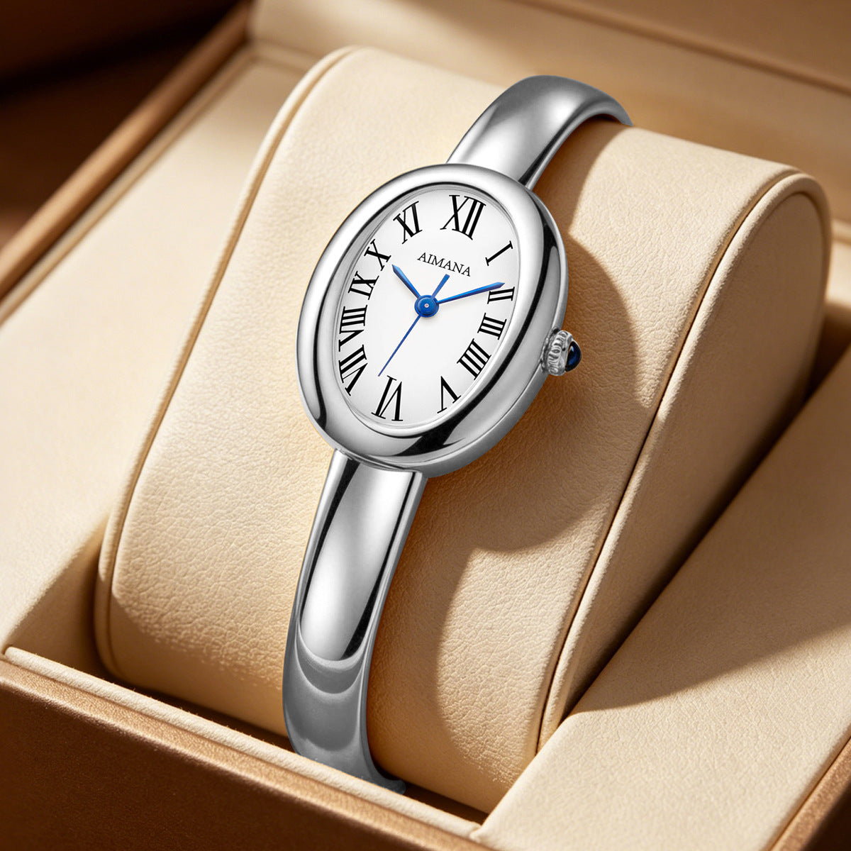 Roman Oval Bangle Watch
