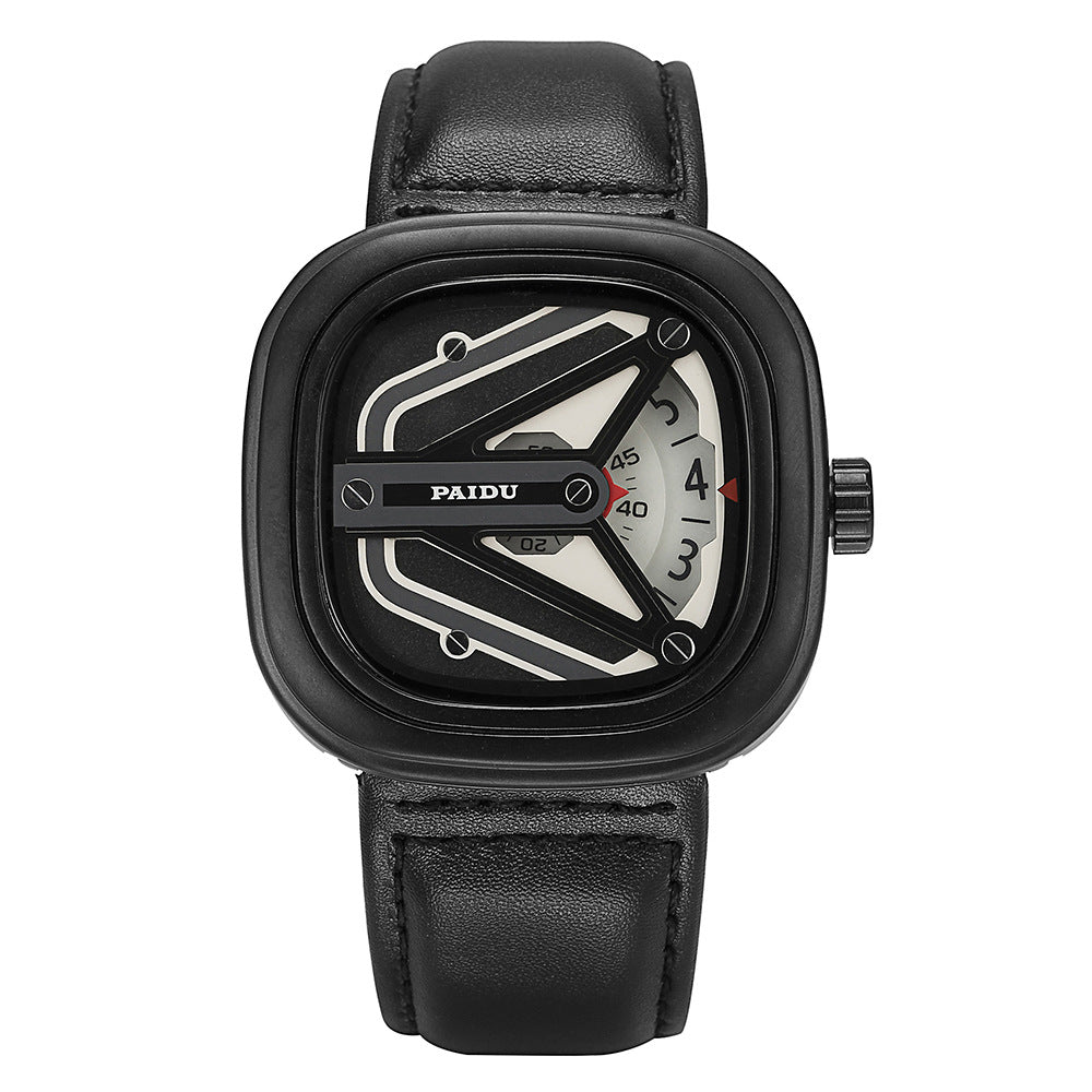 Circuit Frame Leather Men’s Watch