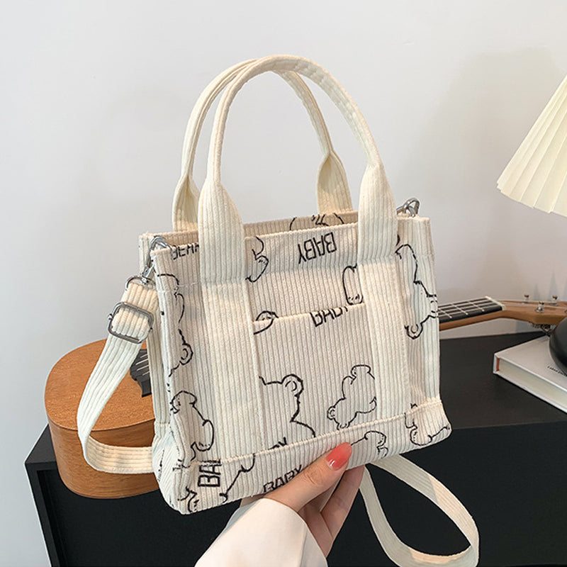 Portable Print Carryall Hand Bag