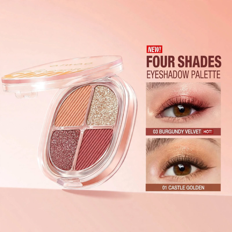 Velvet Gleam Four-Shade Eyeshadow Palette