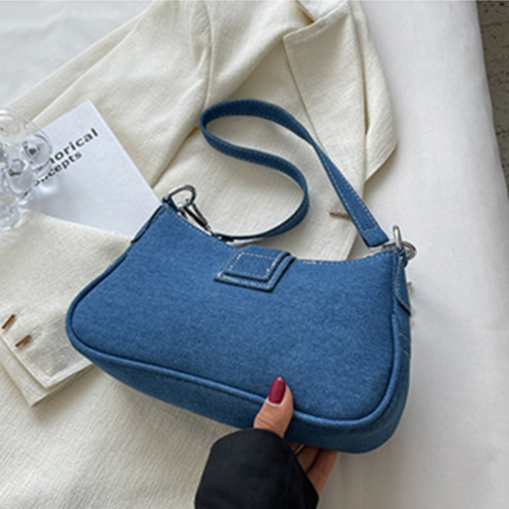 Vintage Denim Shoulder Bag