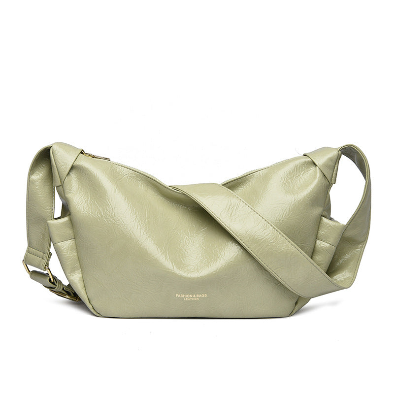 Sable Wax Leather Shoulder Bag
