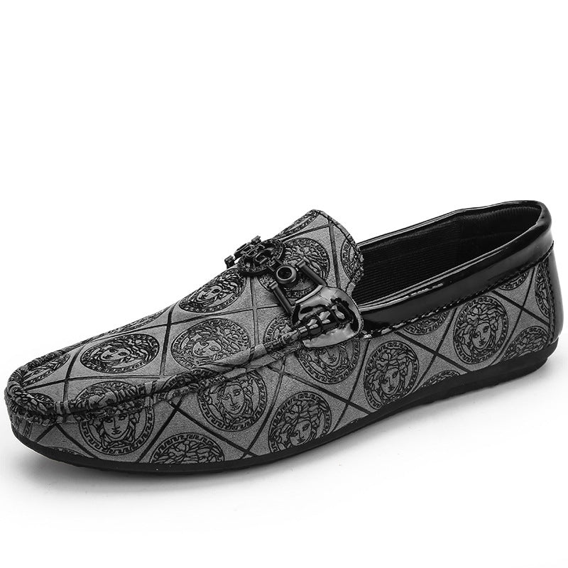 Men's Signature Graphic Motif Dress Loafers