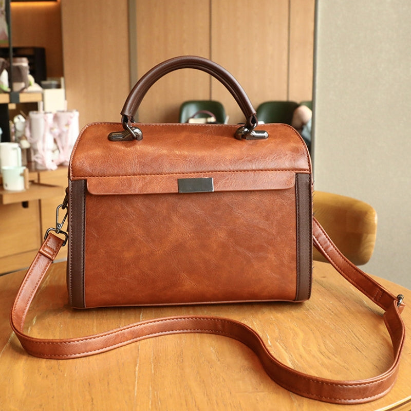 Women's Professional Structured Top Handle HandBag
