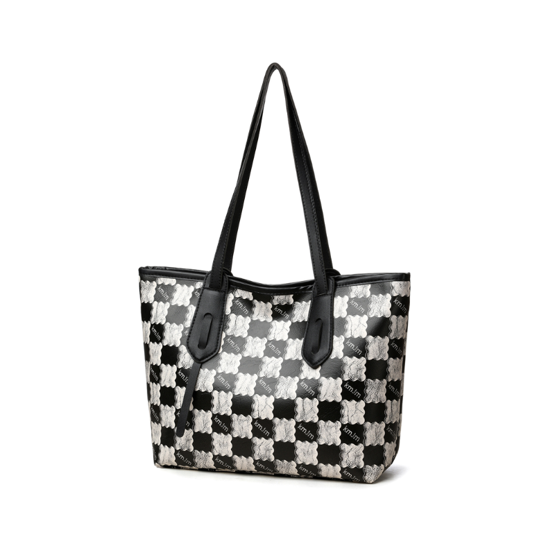 Sienna Grid Tote Bag