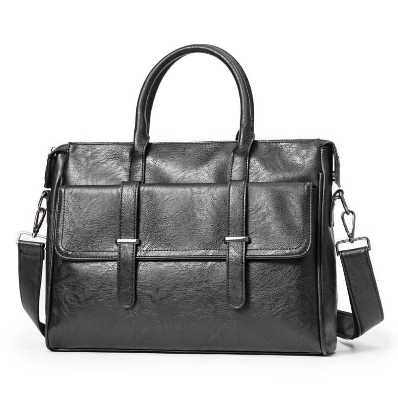 Premium leather finish professional look Laptop Bag