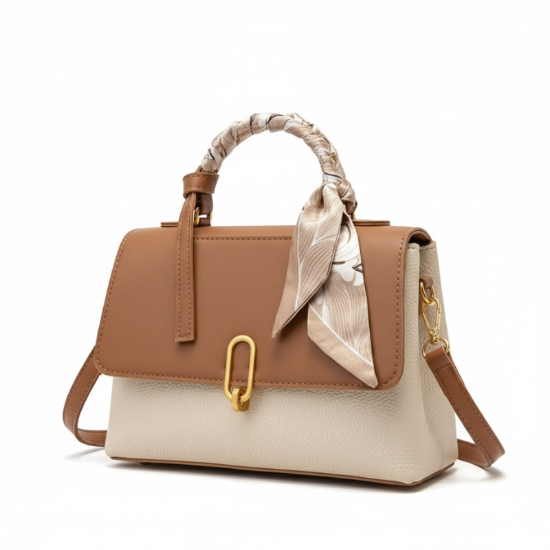 Elegant Structured Knotted Handbag