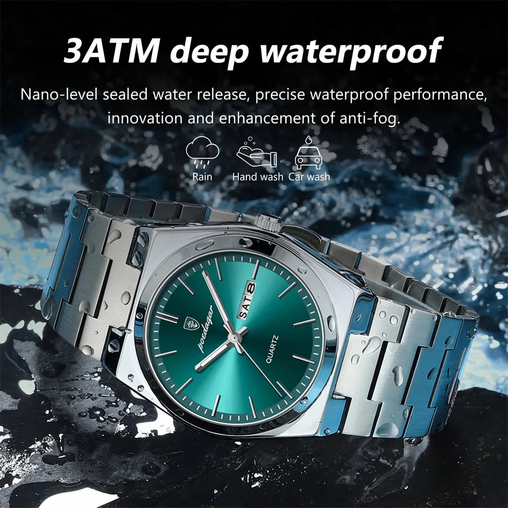 Classic Waterproof Luminous Quartz Watch
