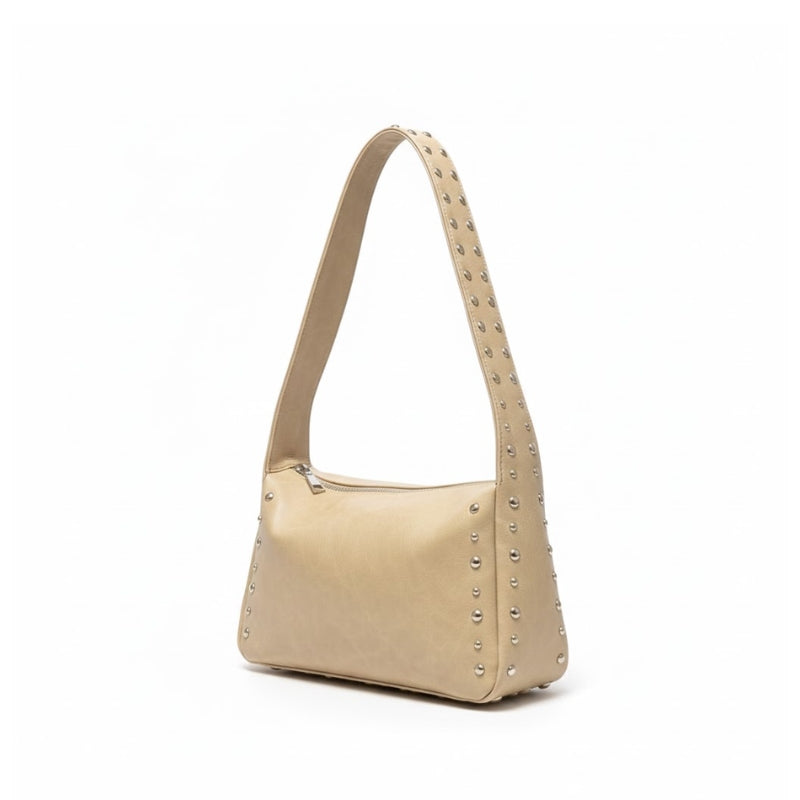 Minimalist Studded Shoulder Bag