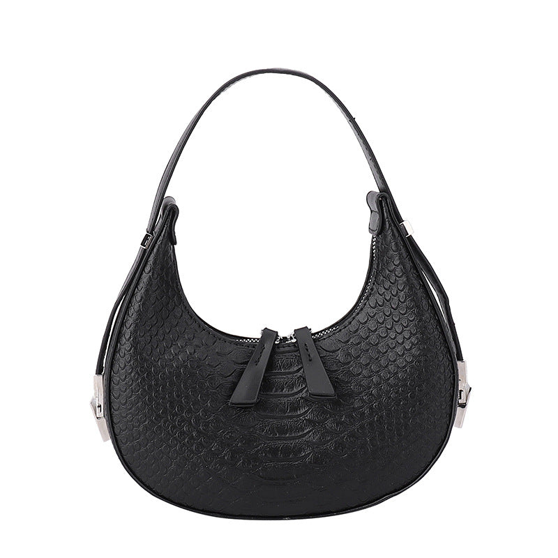 Crocodile Pattern Saddle Bag