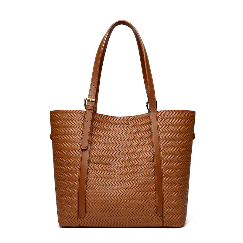 Woven Texture Classic Tote Bag
