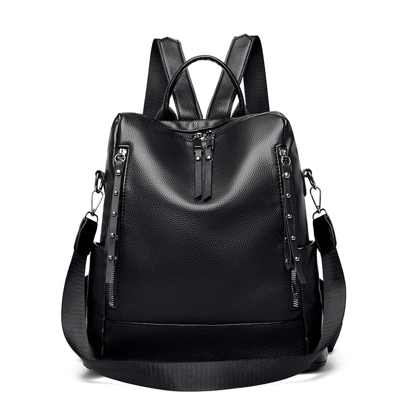 Chic Convertible Black Backpack